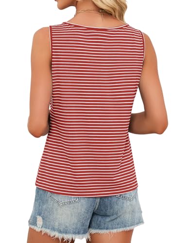 JUSTFASHIONNOW Sleeveless Tank Tops for Women V Neck Tshirts Shirts Cute Summer Tops Dressy Casual Blouses Trendy 2026 - $3.98 - image 6