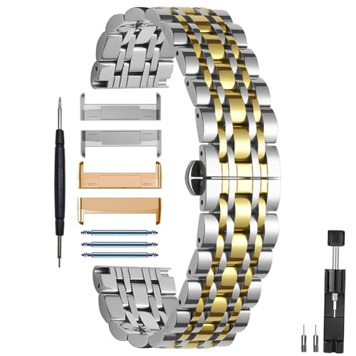 Correa metálica 20mm para Fitbit Versa 4/3 Mujer miniatura 1