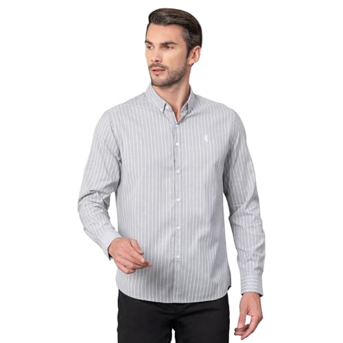 Image of Red Tape Striped Regular Fit Shirt For Men | Comfortable & Stylish