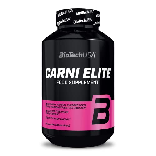 BioTechUSA Carni Elite | Apoyo al Metabolismo | Energía | Equilibrio del Azúcar en Sangre | Fórmula Sinérgica Avanzada | Zinc, Cromo, Ácido Pantoténico, 90 cápsulas