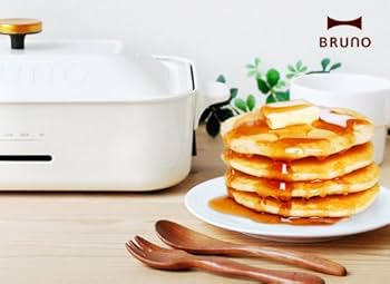 BRUNO コンパクトホットプレート セット ホワイト Amazon | BRUNO コンパクトホットプレート ホワイト 平面