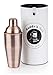 Buddy's Bar – Shaker de Bar „Classic“, Shaker en Acier Inoxydable de Haute qualité en cuivre Style Antique 700ml, Shaker à Cocktail Look Vintage, salubre pour Les Aliments, avec boîte Cadeau