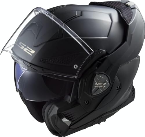 LS2, Casco Modular Moto ADVANT X Solid Mat Black, L