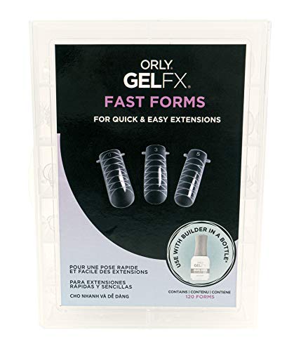 ORLY GelFX Fast Forms (120 pc kit) | Quick and Easy Nail Extensions with Fast Forms | Pair with ORLY Builder Gel
