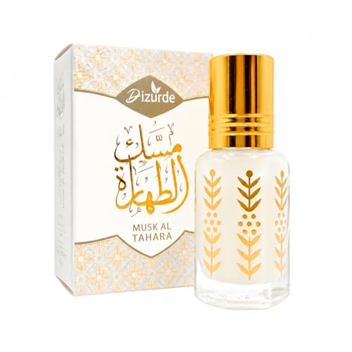 DIZURDE Musk Al Tahara 6mL | White Musk Perfume for Women | Egyptian Musk Oil Arabian Perfume | Soft Skin Scent for Everyday Wear & Layering