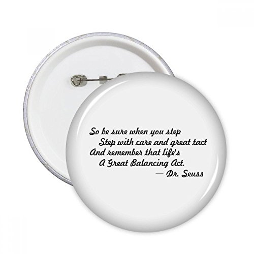 Broches rondes badge Button Vie Citations grand format vêtement décoration et customisation
