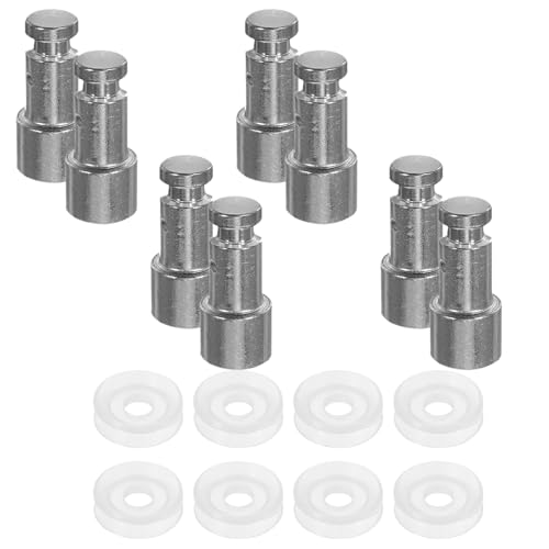 Kit universal de 8 piezas de válvula de flotador y junta de sellado para olla de presión, compatible con ollas eléctricas para liberación de vapor y seguridad en cocina miniatura 1