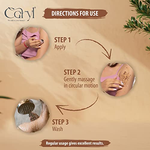 Image of Caryl 125 GM Coffee Body Care Scrub for Glowing and Healthy Skin | Effectively Removes Dead Skin | Travel Size for Office and Outdoor Use | Suitable for Men and Women