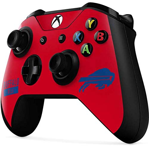 Skinit Decal Gaming Skin Compatible with Xbox One X Controller - Officially Licensed NFL Buffalo Bills Red Performance Series Design