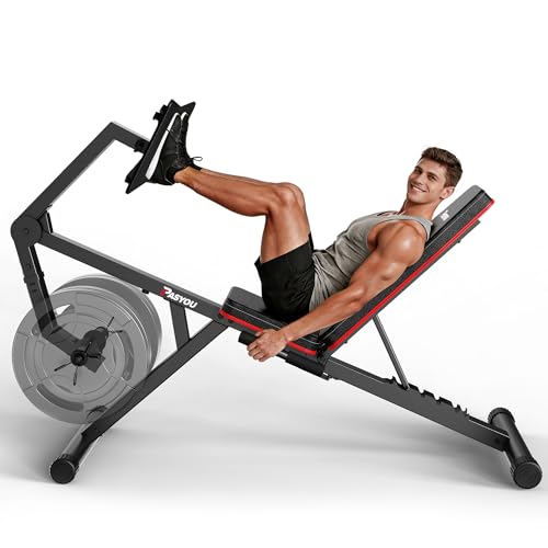 PASYOU Leg Press & Extension Bench