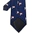 KOOELLE Fashion American Flag Jacquard Tie Patriotic Neckties for Men
