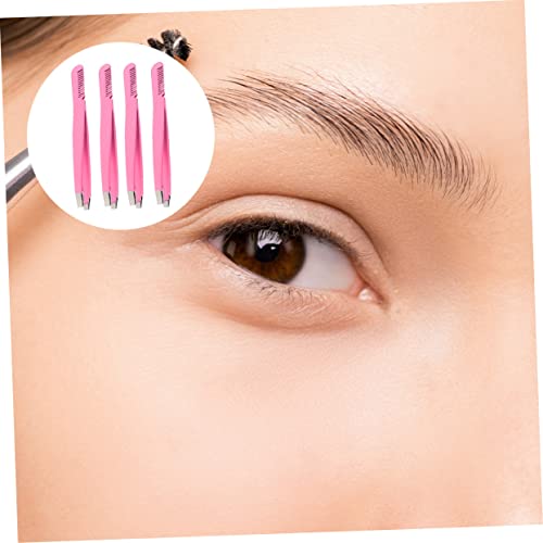 Pince à épiler sourcils acier inoxydable peigne poil incarné solution maquillage VICASKY 3 sets - 5