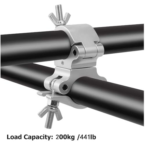 Truss O Clamp,Traverse Schellen,Hook Clamps Truss,4er Pack 40-52mm Dual Swivel Tube Clamp,Große Belastung bis zu 200 kg Klammen Haken für bewegliche Bühnenlichter und Scheinwerfer