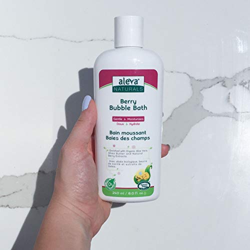 Aleva Naturals Bubble Bath | Long Lasting Moisture For Sensitive Skin | Made With Natural And Organic Ingredients With Fresh Berry Scent | For Newborn Babies And Toddlers - 8 Fl Oz #TOP6
