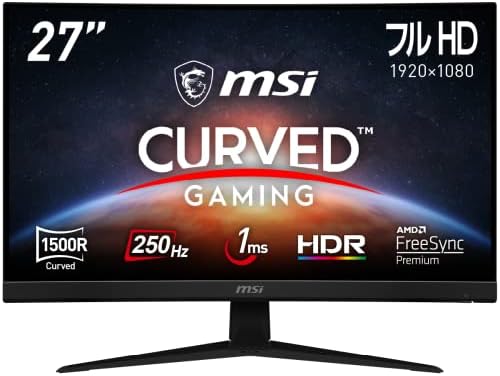 Amazon.co.jp: MSI 湾曲ゲーミングモニター G271CQP E2 27インチ 