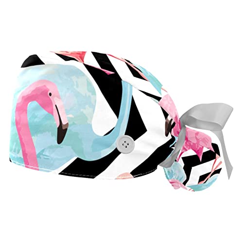 Casquettes de travail ajustables JDEZ 2PCS avec bande anti-transpiration