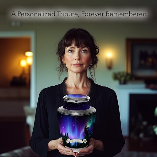 Image of Northern Lights Cremation Urns for Human Ashes Adult Female Urns for Ashes