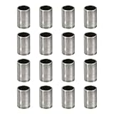 PATIKIL M5 Stahlabstandshalter, 40 Stück Metallabstandshalter Stahl 5mm ID x 6mm OD x 8mm L Kohlenstoffstahl Abstandshalter Schraubenabstandhalter Rund für 1/5 Zoll oder M5 Schraubenbolzen