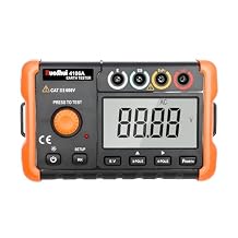 Ohm Meters 4106A Earth Resistance Tester 3-Pole 4-Pole Method Measurement AC True RMS Backlight Soil resistivity measurementRUOSHUI 4106A
