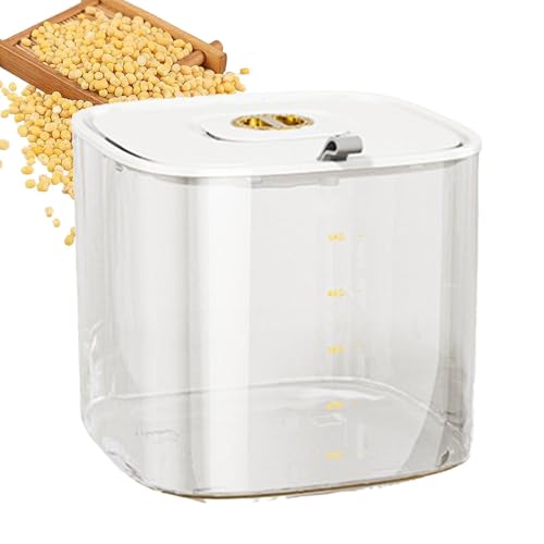 Contenitore Per La Conservazione Del Riso - Contenitore Per Alimenti Ermetico Da 12 Kg, Organizer Per Alimenti Secchi, Contentore Per Cereali Sfusi, Unità Dispenser Sigillata, | Contentore Per Cerea