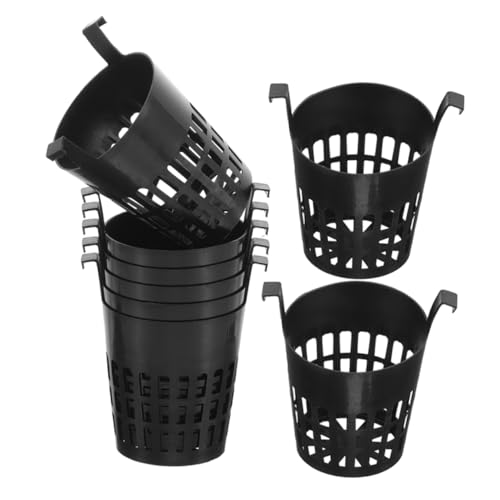 ORFOFE 8個 水生 植栽 カップ フォーム コーン タートル タンク バケツ プール ネット 用 クリーニング ポット ポンプ 帽子 エクステンダー 水槽 フローティング 植物 ディスペン
