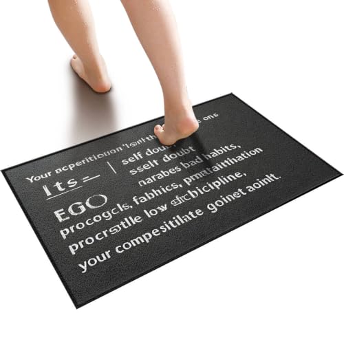 SQEP Waterproof Door Shower Mat Cute Fluffy Texture Understanding Your