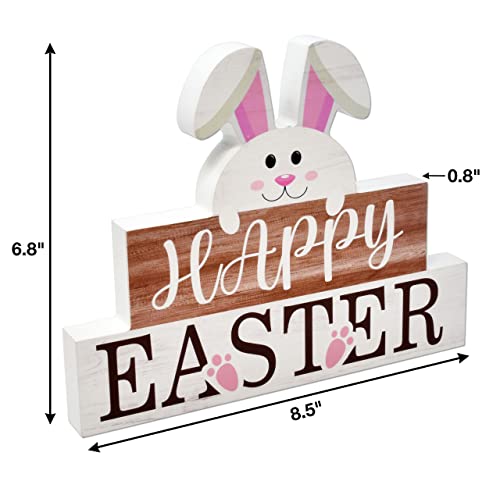 3 Easter Wooden Table Decorations Centerpieces Blocks Spring Bunny Truck Gnome Egg Hunt Tiered Tray & Table Top Sign Decor For Office Dining Room Mantle Home Wood Rustic Farmhouse Party Supplies #TOP1