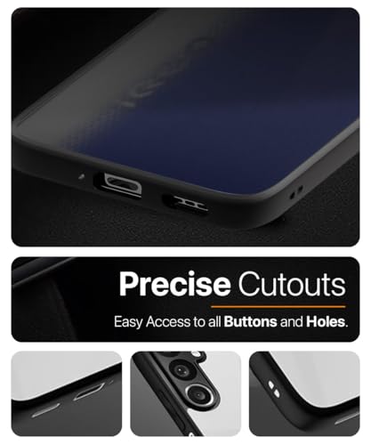 Image of WOW IMAGINE Translucent Hybrid Back Case Cover for iQOO Neo 10R 5G Smoked Matte Back | Shock Proof 360 Degree Protection | Protective Hard Case - Matte Black