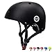 XJD Casque de Vélo Enfant Filles Garçons 3-13 Ans Casque Enfant Roller CE en Certification Protection pour Cyclisme Skate Trottinette Skateboard(Noir, S(49-55cm))