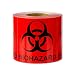 Biohazard Warning Labels Self Adhesive Stickers (Red Black / 2" x 2") - 300 Labels per Package