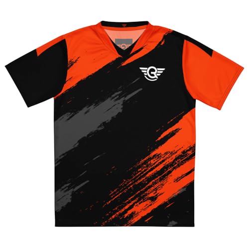 Esports Jersey | Made in USA | Design #2 Black and Orange