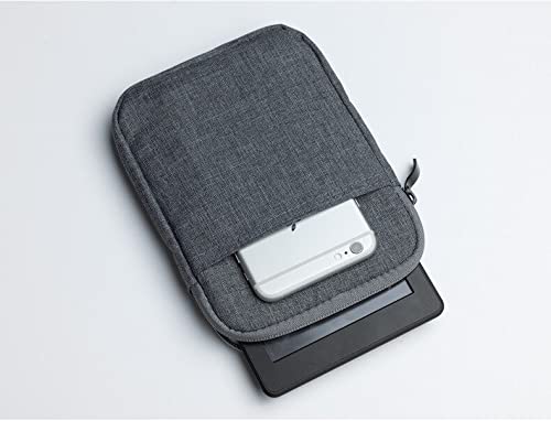 Compatible with Kindle eBook Readers Premium Durable Shockproof Case Cover With Zipper For iPhone and Android Phone Case Cover Padded Inside (6 Inch, Kindle White 10th Gen, Grey)