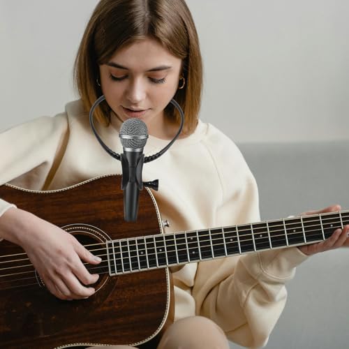 Support de cou réglable pour microphone pour chanter sans tenir le micro