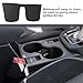 Upgraded Center Console Organizer for Subaru Forester Accessories 2025, Armrest Storage Box + Silicone Cup Holder + Hidden Box + Wireless Charging Protective Pad with Non-Slip Mat 4Pcs Set, Black