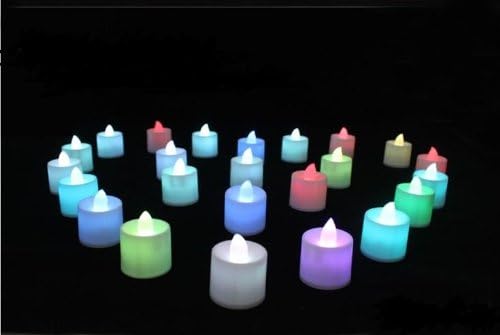 Led Flameless Color Changing Tealight Candles Battery Operated-24pcs./Pack