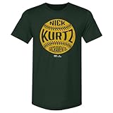 500 LEVEL Nick Kurtz Sacramento Vintage Baseball Men's Premium T-Shirt (Tri Forest Green, X-Large)