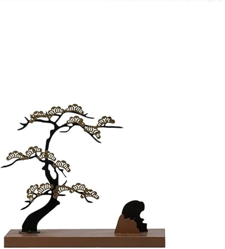 chinese feng shui statue sculpture Modern New Chinese Creative Iron Art Pine Tree Crafts Indoor Living Room Desktop Decoration Entrance Feng Shui