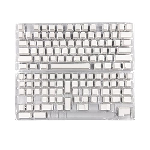 Touches de clavier mécanique blanc PBT DyeSub CherryHeight 137 keycaps pour switch MX
