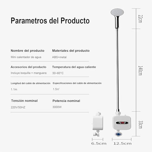 La Mejor comparativa de Calentador rápido de agua para duchas disponible en línea. 43 Imagen adicional