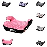 Lorelli Asiento elevador Orion grupo 3 12 años (22-36 kg) cubierta extraíble, color:rosa