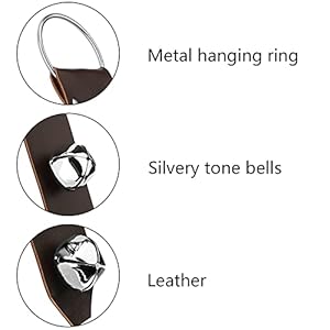 Frienda Hanging Jingle Sleigh Bells 7-Bell Canine Doorbells for Door Knob Fake Leather-based Belts Canine Coaching Bells Christmas Decor and Vacation Dwelling Decorations, 18.7 x 1.8 x 1 Inches(Brown with Silver) Frienda Hanging Jingle Sleigh Bells 7-Bell Canine Doorbells for Door Knob Fake Leather-based Belts Canine Coaching Bells Christmas Decor and Vacation Dwelling Decorations, 18.7 x 1.8 x 1 Inches(Brown with Silver)