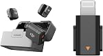 DJI Mic Mini (2 TX + 1 RX + boîtier de chargement), microphone lavalier sans fil pour appareil photo/iPhone/Android, ultraléger, audio riche en détails, 48h d'utilisation, réduction du bruit, limitation automatique, vlog, streaming
