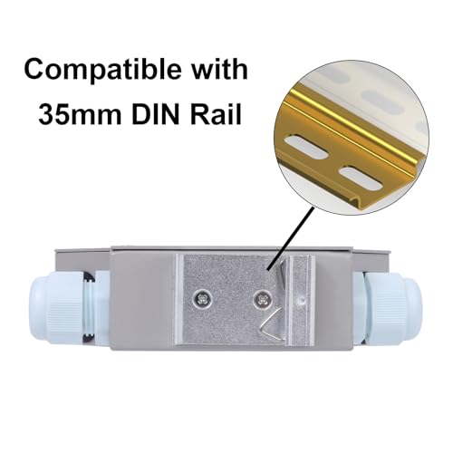 6 Port DIN Rail Fiber Optic Terminal Junction Box, SCAPC Connectors(Includes 6pc 1.2m SC Pigtails and 6pc Simplex Singlemode Couplers) by Generic - Used condition - Image 4