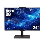 Acer Vero B248YG 24" Full HD IPS Monitor | 1920x1080 | 120Hz | USB-C Docking 100W | RJ45 Ethernet | 5MP Webcam | Built-in Speakers | Height Adjustable | Business Office Monitor