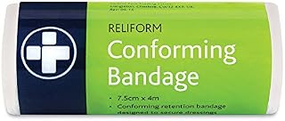 Reliform REL432 Conforming Bandage, 7.5 cm W x 4 m L, White - pack of 10