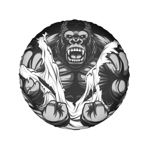 タイヤカバー タイヤ 収納 タイヤ保管カバー タイヤ袋 収納袋 筋肉 猿 スペアタイヤカバー タイヤカバー タイヤのホコリ 埃 防塵 保管 保存 日焼け止め 17 Inch