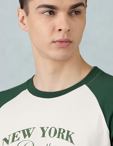 Image of Amazon Brand - Symbol Men Ragon Oversized Fit T-Shirt | Half Sleeves | Printed | Available in Plus Size