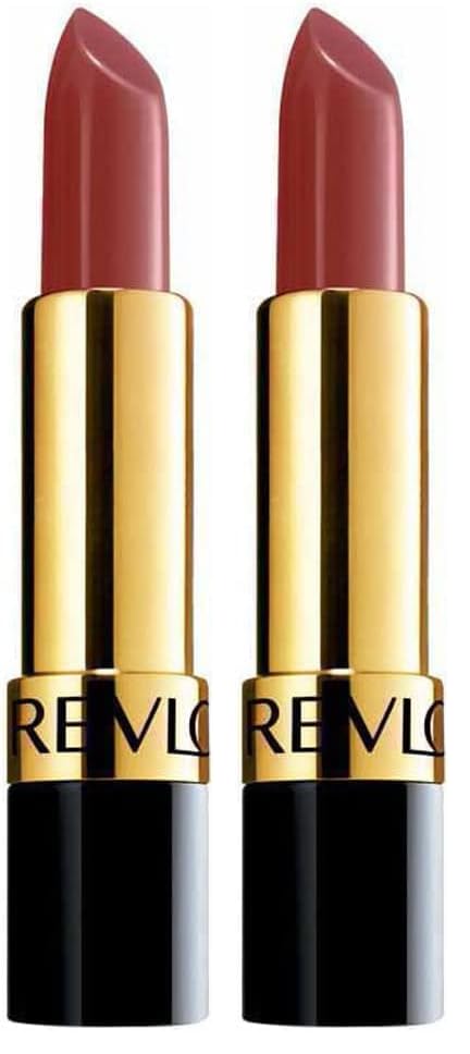 Image of Revlon Lipstick, Super Lustrous Lipstick, Creamy Formula For Soft, Fuller-Looking Lips, Moisturized Feel, Toast of New York (325), 0.15 oz (Pack of 2)