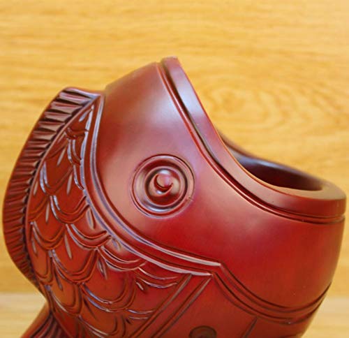Eld Legno pesce casa ufficio Decorazione Creativo Desktop Penna contenitore portapenne multifunzione Storage