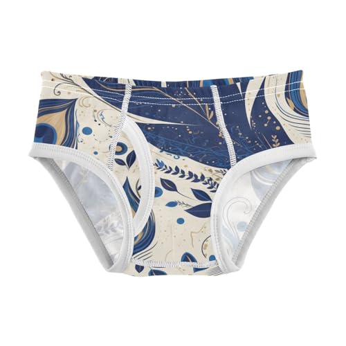 KLL Peacock Feather Pattern Baby Boys Comfort Nighttime Underwear Cute Children Panties